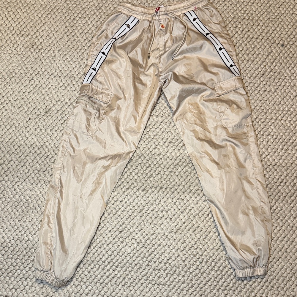 Kappa Vanilla Beige Track Pants Banda